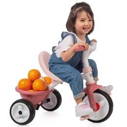 Rowerek dla dzieci z pedałami Trójkołowy Be Move Różowy Smoby