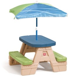 Step2 Stół Stolik Piknikowy z Parasolką dla Dzieci