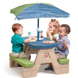 Step2 Stół Stolik Piknikowy z Parasolką dla Dzieci
