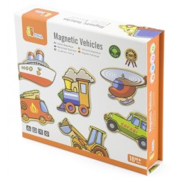 Viga Drewniane magnesy pojazdy zestaw Viga Toys