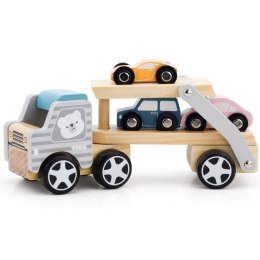 Drewniana laweta samochodziki PolarB Viga Toys