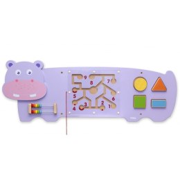 Sensoryczna tablica manipulacyjna Hipopotam drewniana Viga Toys Viga Toys