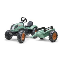 Traktor dla dzieci Lander Zielony na Pedały z Przyczepką od 3 Lat FALK
