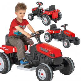 Duży czerwony traktor na akumulator 6V Woopie