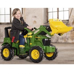 Duży Traktor dla dzieci na pedały Biegi Pompowane Koła Rolly Toys John Deere