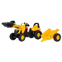 Rolly Toys rollyKid Traktor na pedały JCB z łyżką i przyczepą 2-5 Lat Rolly Toys