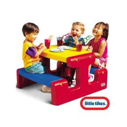 Stół - Stolik piknikowy czerwono żółto niebieski Little Tikes