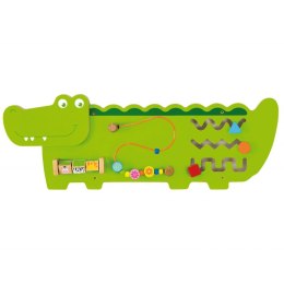 Sensoryczna Drewniana Tablica Manipulacyjna Viga Toys Krokodyl Certyfikat FSC Viga Toys