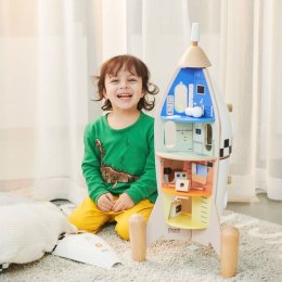 Drewniany Domek Rakieta dla Dzieci + figurki