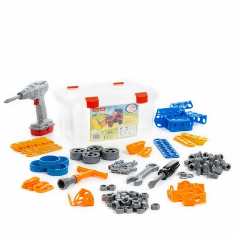 Zestaw Majsterkowicza "Super Mechanik" + Zestaw Narzędzi Klocki Konstrukcyjne "Wynalzca" Wader QT Polesie Wader Quality Toys