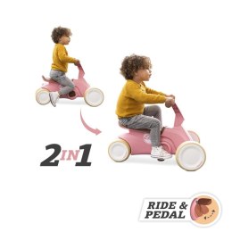 Gokart Jeździk Rowerek dla dzieci 2w1 Retro Pink BERG GO2