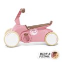 Gokart Jeździk Rowerek dla dzieci 2w1 Retro Pink BERG GO2