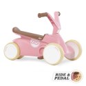 Gokart Jeździk Rowerek dla dzieci 2w1 Retro Pink BERG GO2