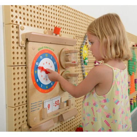 Nauka O Czasie Czytanie Godziny - Tablica Edukacyjna Masterkidz Masterkidz