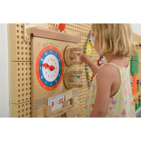 Nauka O Czasie Czytanie Godziny - Tablica Edukacyjna Masterkidz Masterkidz