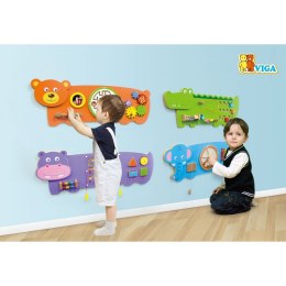 Viga Toys Sensoryczna tablica Manipulacyjna Miś