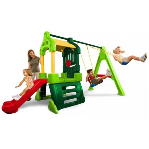 Domek dla Dzieci Plac Zabaw Clubhouse Zjeżdżalnia Huśtawka Little Tikes Domek dla Dzieci Plac Zabaw Clubhouse Zjeżdżalnia Huśtawka Little Tikes