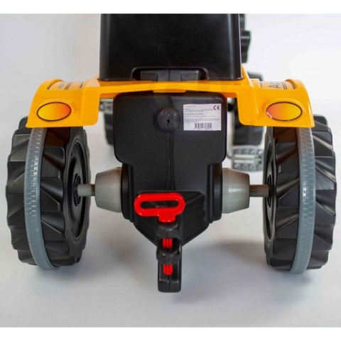 Duży Traktor dla Dzieci Na Pedały Spychacz Żółty Woopie Duży Traktor dla Dzieci Na Pedały Spychacz Żółty Woopie