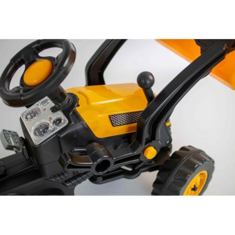 Duży Traktor dla Dzieci Na Pedały Spychacz Żółty Woopie Duży Traktor dla Dzieci Na Pedały Spychacz Żółty Woopie