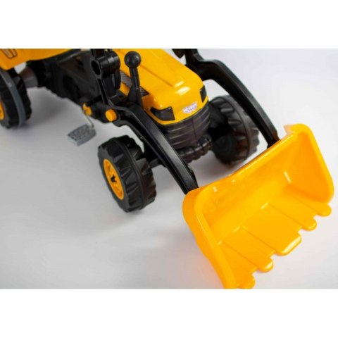 Duży Traktor dla Dzieci Na Pedały Spychacz Żółty Woopie Duży Traktor dla Dzieci Na Pedały Spychacz Żółty Woopie