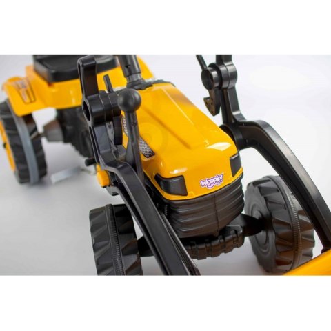 Duży Traktor dla Dzieci Na Pedały Spychacz Żółty Woopie Duży Traktor dla Dzieci Na Pedały Spychacz Żółty Woopie