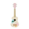 CLASSIC WORLD Drewniane Ukulele Gitara dla Dzieci Różowa