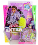 Lalka Barbie Extra Zielone futro