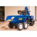 FALK Traktor dla dzieci New Holland z Maxi Przyczepą, ładowarkąi Łyżką od 3 lat