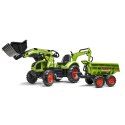 FALK Traktor dla Dzieci CLAAS ARION z Przyczepą Maxi i Łyżką