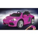 AUTO SAMOCHÓD ELEKTRYCZNY Lamborghini Aventador Pink 6V 3+