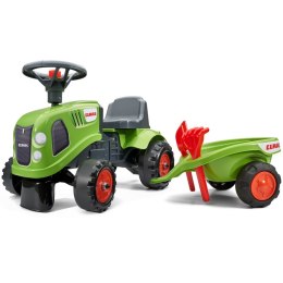 Traktorek jeździk dla dzieci Baby Claas Zielony z Przyczepką + akc. od 1 roku FALK