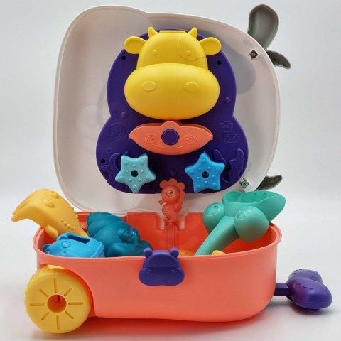 Zestaw do Piasku 3w1 Walizka Krówka + Zabawka Wodna