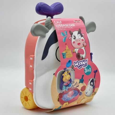 Zestaw do Piasku 3w1 Walizka Krówka + Zabawka Wodna