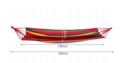 Hamak ogrodowy pojedynczy 80 x 200 cm