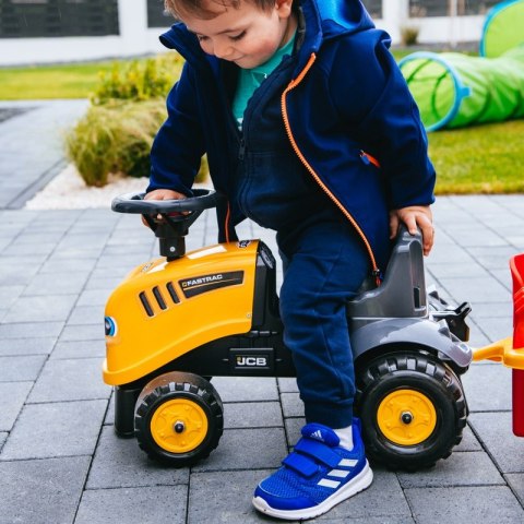 FALK Traktorek JCB Pomarańćzowy z Przyczepką od 1 roku