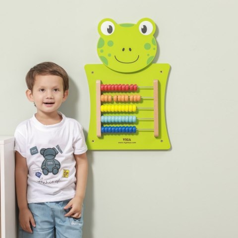 Drewniane Liczydło edukacyjne Żabka Viga Toys Viga Toys Drewniane Liczydło edukacyjne Żabka Viga Toys Viga Toys