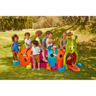 Plac Zabaw Modułowy Tunel Gąsienica dla Dzieci na podwórko/ do szkoły / przedszkola Feber