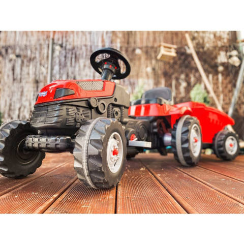Traktor na Pedały Farmer GoTrac MAXI z Przyczepą Ciche Koła Woopie Traktor na Pedały Farmer GoTrac MAXI z Przyczepą Ciche Koła Woopie