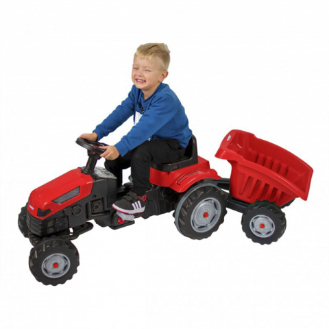Traktor na Pedały Farmer GoTrac MAXI z Przyczepą Ciche Koła Woopie Traktor na Pedały Farmer GoTrac MAXI z Przyczepą Ciche Koła Woopie