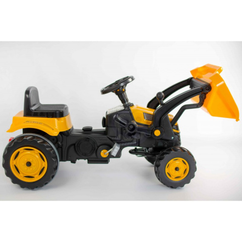Duży Traktor dla Dzieci Na Pedały Spychacz Żółty Woopie Duży Traktor dla Dzieci Na Pedały Spychacz Żółty Woopie
