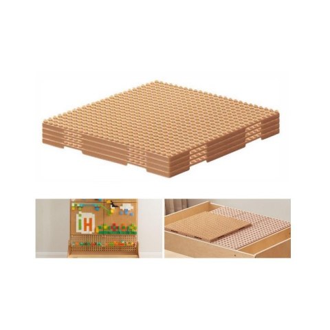 MASTERKIDZ Drewniany Stół Edukacyjny do przedszkola szkoły + AKCESORIA STEM WALL + 563 Klocków MASTERKIDZ Drewniany Stół Edukacyjny do przedszkola szkoły + AKCESORIA STEM WALL + 563 Klocków