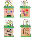 TOOKY TOY Kostka Edukacyjna Sorter Labirynt Przeplatanka Zwierzątka