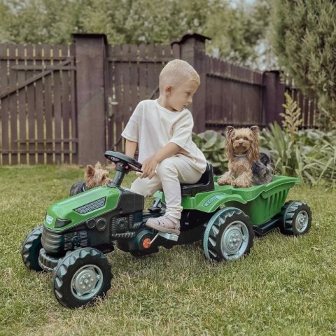 Traktor dla dzieci na Pedały z Przyczepą Farmer GoTrac MAXI Ciche Koła