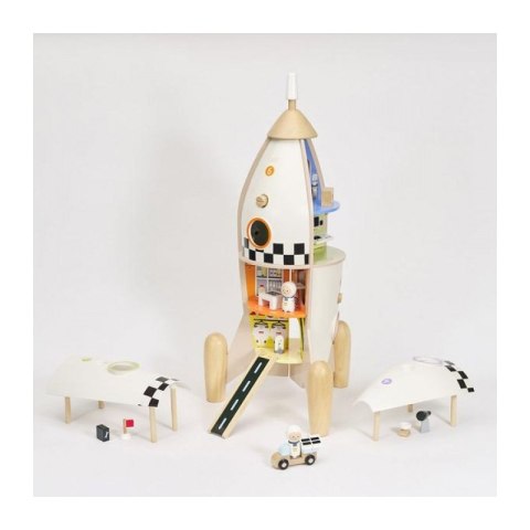 Drewniany Domek Rakieta dla Dzieci + figurki Drewniany Domek Rakieta dla Dzieci + figurki