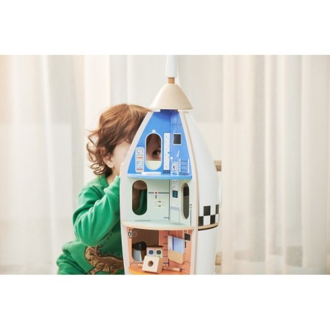 Drewniany Domek Rakieta dla Dzieci + figurki Drewniany Domek Rakieta dla Dzieci + figurki