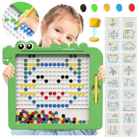 WOOPIE Tablica Magnetyczna dla Dzieci Montessori MagPad Dinozaur