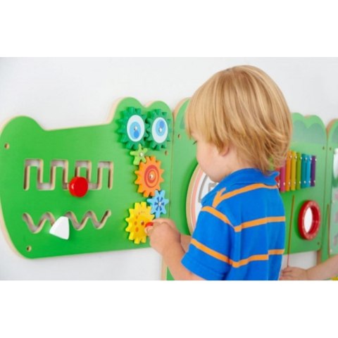 Tablica Sensoryczna Manipulacyjna Edukacyjna Krokodyl Viga Toys żłobek przedszkole