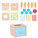 WOOPIE GREEN Drewniana Szuflada Edukacyjna Sorter Montessori