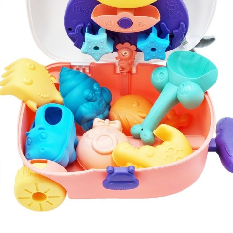 Zestaw do Piasku 3w1 Walizka Krówka + Zabawka Wodna