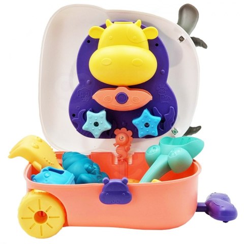 Zestaw do Piasku 3w1 Walizka Krówka + Zabawka Wodna